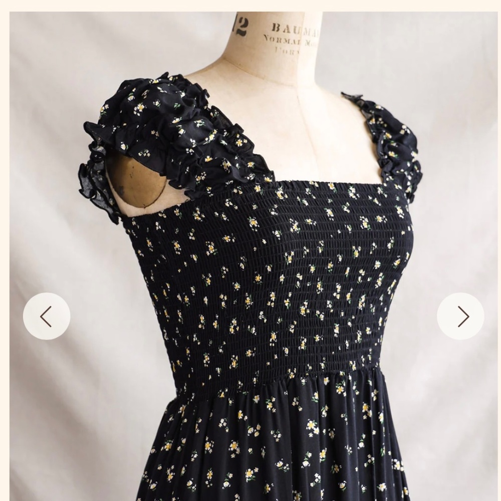 Adored Vintage Maxi Dress Cottage Core Size S